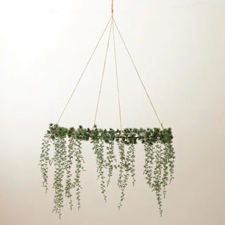 CREATIVE CO-OP Hanging Faux Cedar Wreath