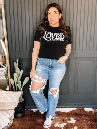 You are so Loved John 3:16 Graphic Tee - The Farmhouse