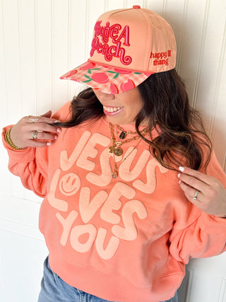 You're A Peach Snapback Hat - 260 Fashion Accessories - The Farmhouse