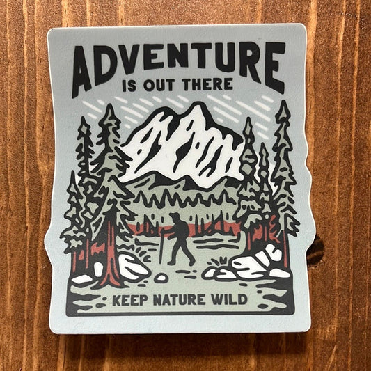 Adventure Out There Hiker Sticker - The Farmhouse AZ