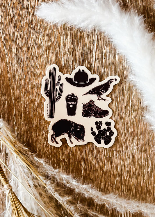 Arizona Characters Sticker - The Farmhouse
