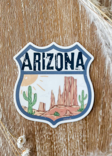 Arizona Desert Interstate Sticker - The Farmhouse