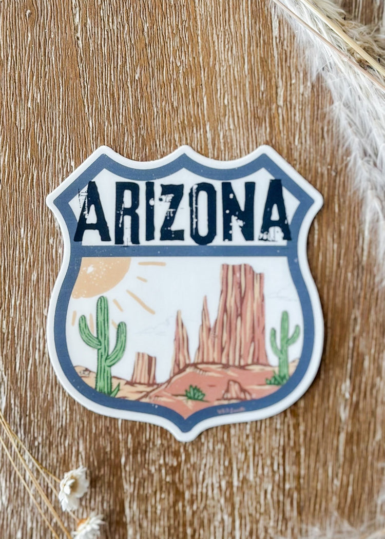 Arizona Desert Interstate Sticker - The Farmhouse