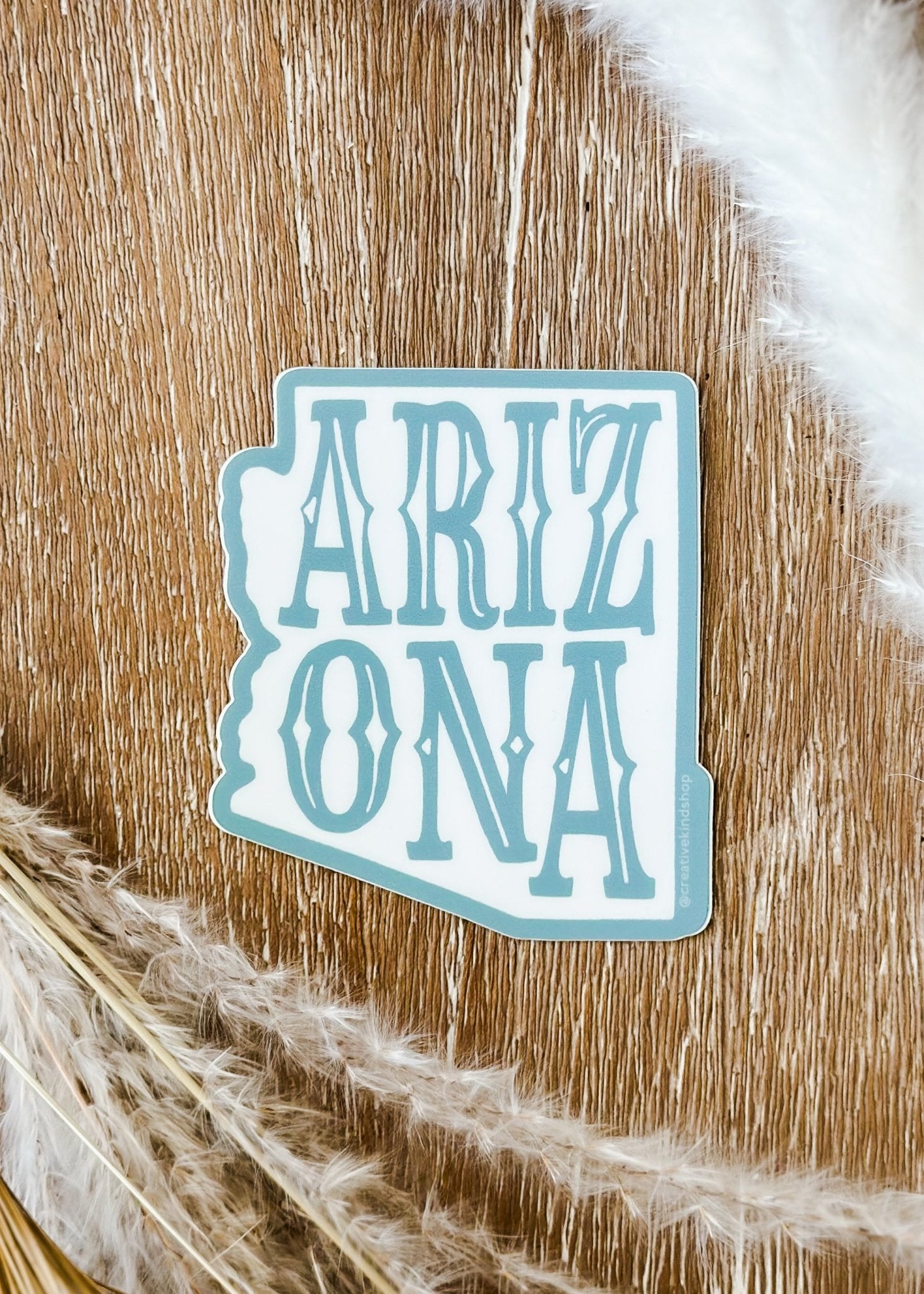 Arizona State Sticker - Aqua - The Farmhouse
