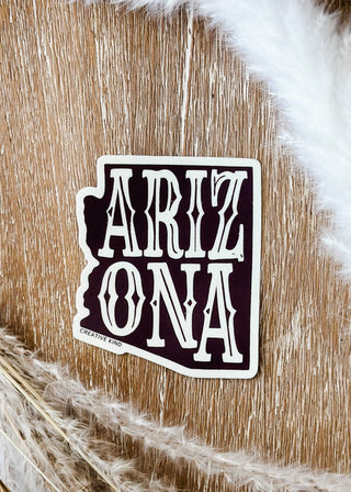 Arizona State Sticker - Brown - The Farmhouse