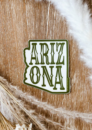 Arizona State Sticker - Olive - The Farmhouse