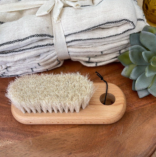 Beech Wood Horse Hair Brush - The Farmhouse AZ