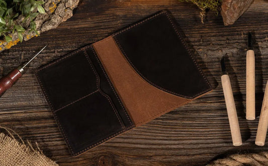 Bond Leather Passport Cover - Bourbon - The Farmhouse