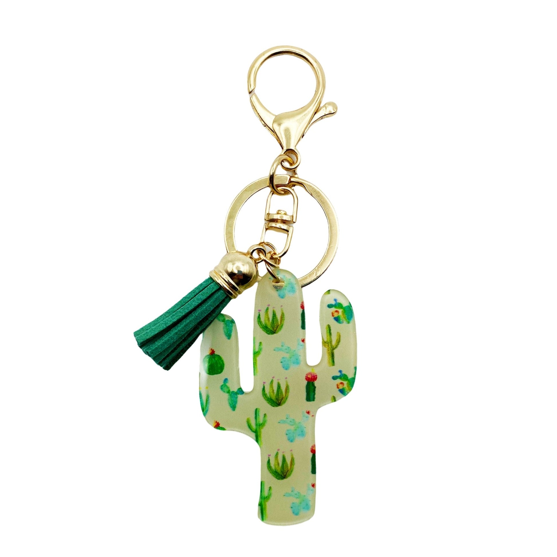 Cactus Garden Acrylic Bag Charm Keychain - The Farmhouse AZ