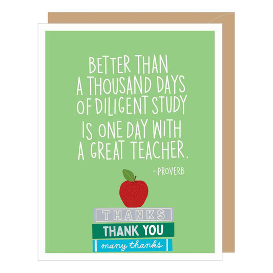 Card Great Teacher Quote - The Farmhouse AZ