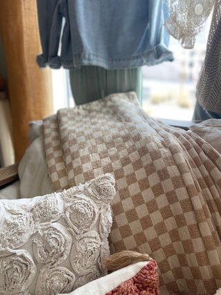 Checkered Blanket - 420 Home Decor - The Farmhouse