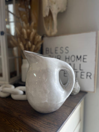 Chunky Stoneware Pitcher - The Farmhouse