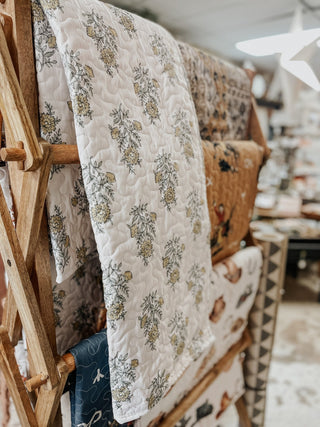 Claire Baby Blanket Quilt - Yellow - 420 Home Decor - The Farmhouse