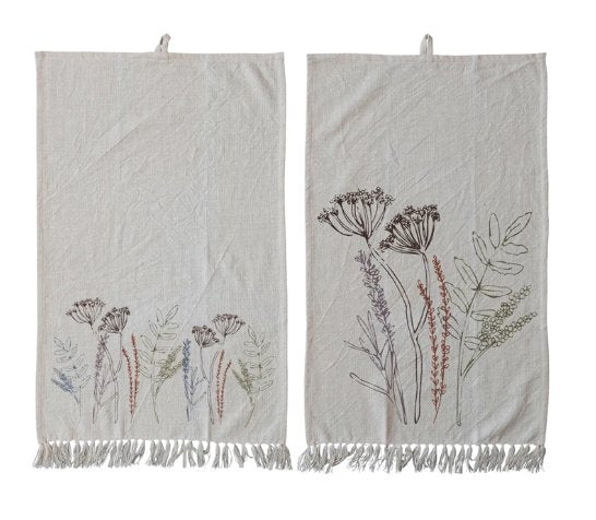 Cotton Floral Kitchen Towels Set - The Farmhouse