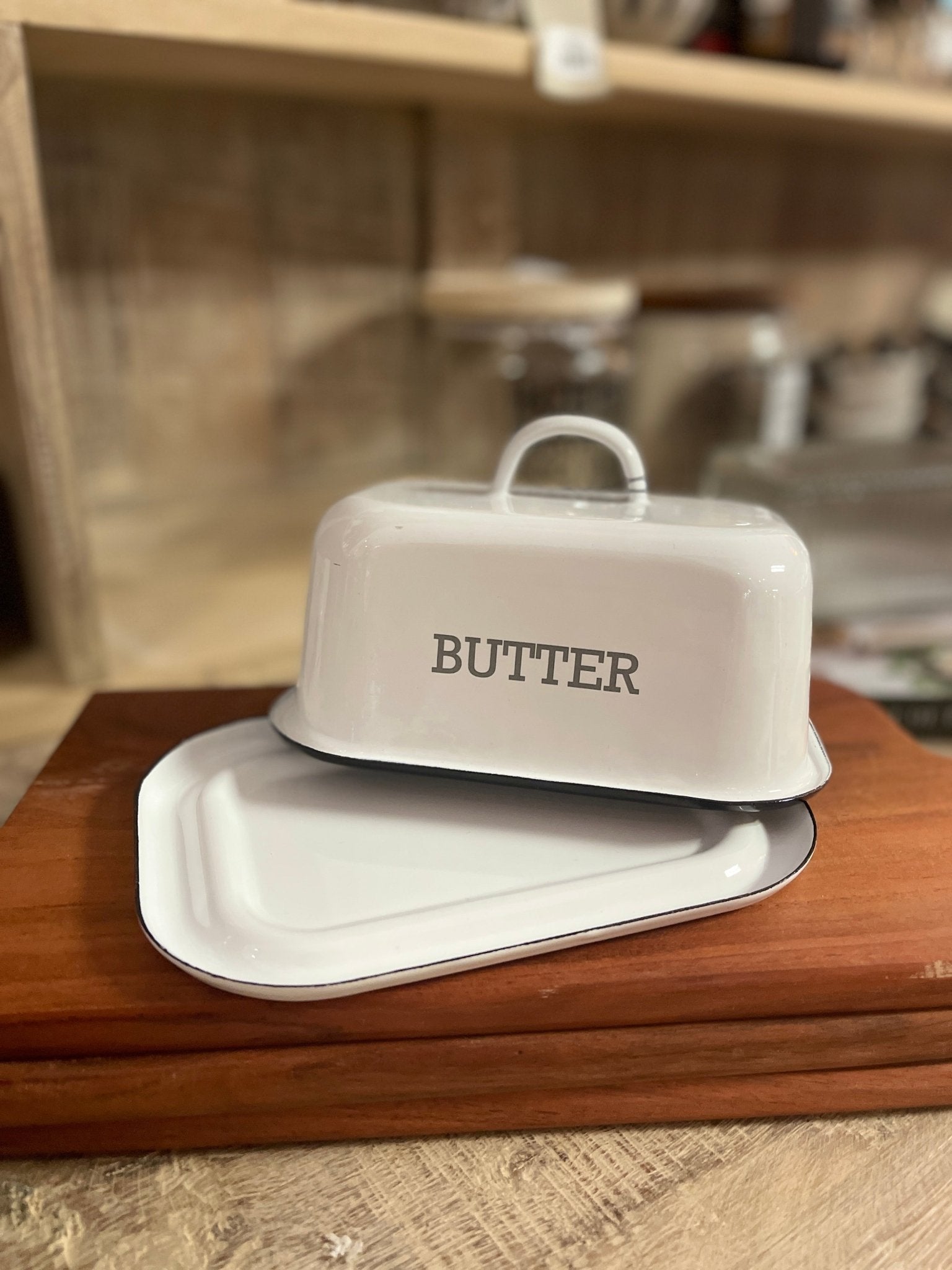 Enameled Butter Dish - The Farmhouse