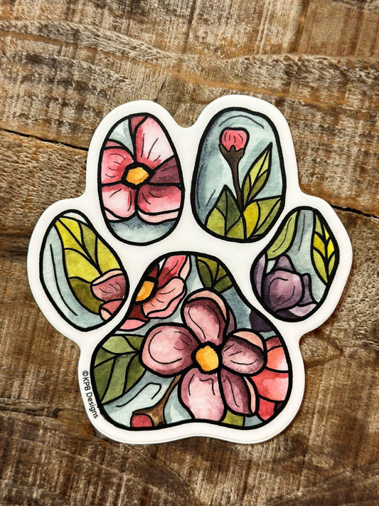 Flower Paw Sticker - The Farmhouse AZ