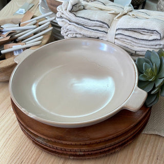 Glazed Stoneware Plate w/ Handles - The Farmhouse AZ