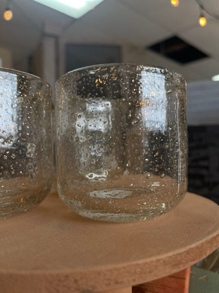 Gold Flakes Drinking Glass - 440 Kitchen + Tabletop - The Farmhouse