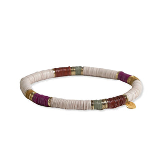 Grace Stripe On Cream Stretch Bracelet Port - The Farmhouse AZ