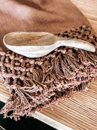 Hand Carved Mango Wood Scoop - 440 Kitchen + Tabletop - The Farmhouse