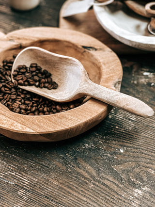 Hand Carved Mango Wood Scoop - 440 Kitchen + Tabletop - The Farmhouse