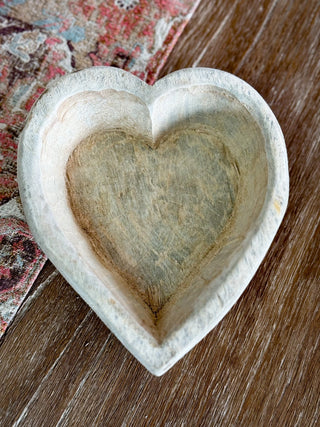 Heart Dough Bowl - Natural - The Farmhouse