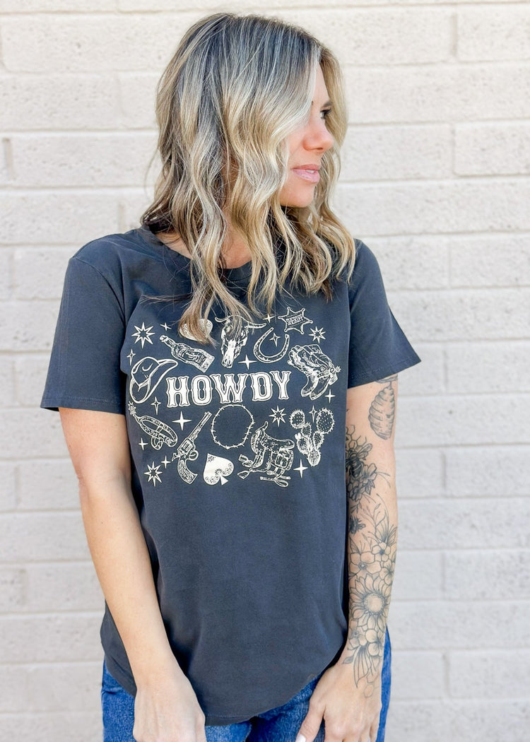 Howdy Icons Premium Graphic Tee - The Farmhouse