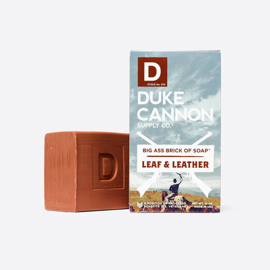 Leaf & Leather Big Ass Brick of Soap - Duke Cannon - The Farmhouse AZ