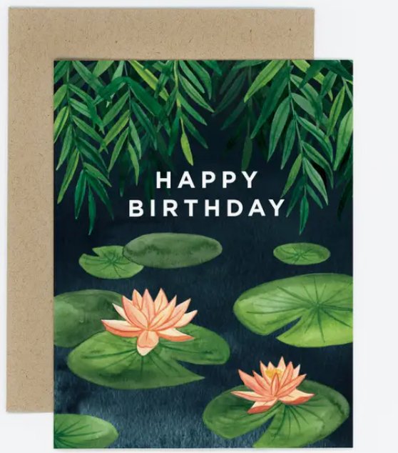 Lily Pond Birthday Card - The Farmhouse AZ
