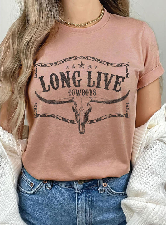 Long Live Cowboys Tee - The Farmhouse