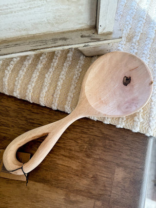 Mango Wood Spoon, Bleached - The Farmhouse