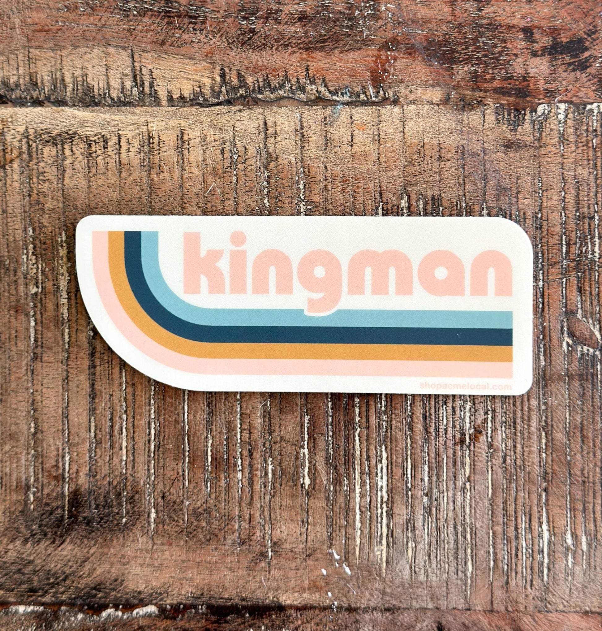 Pastel Swoop Kingman Sticker - The Farmhouse AZ