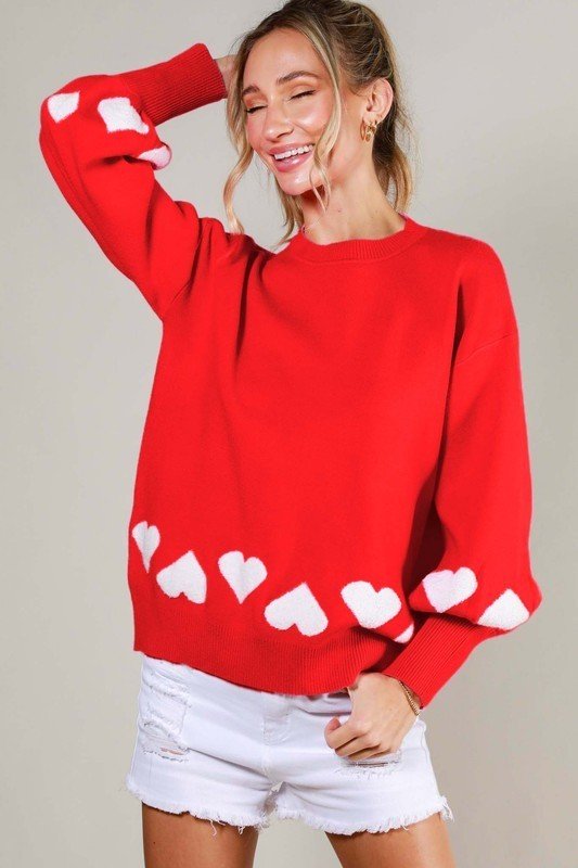 Queen Of Hearts Sweater - The Farmhouse
