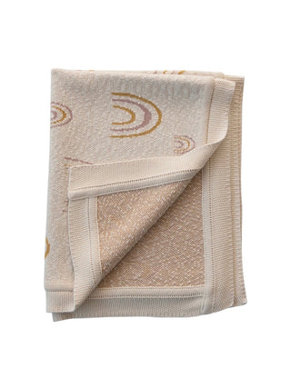 Rainbow Cotton Knit Blanket - 420 Home Decor - The Farmhouse