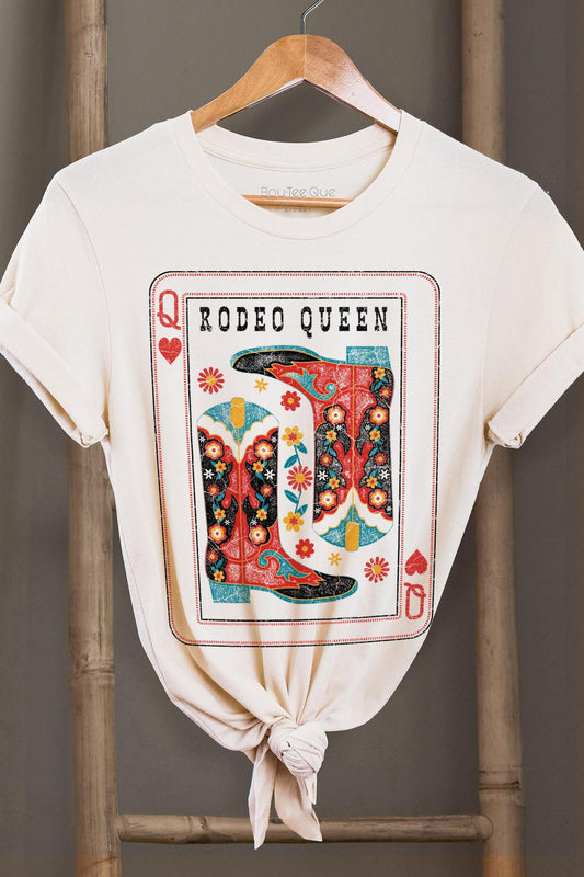 Rodeo Queen Graphic Tee - Vintage White - The Farmhouse