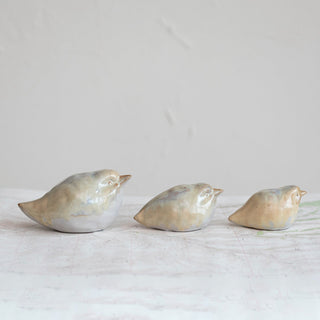 Stoneware Bird, Tan - Large - The Farmhouse