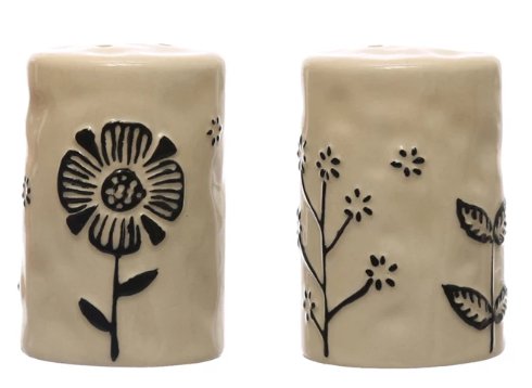 Stoneware Salt and Pepper Shakers - The Farmhouse