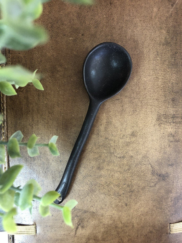Stoneware Spoon Black - The Farmhouse