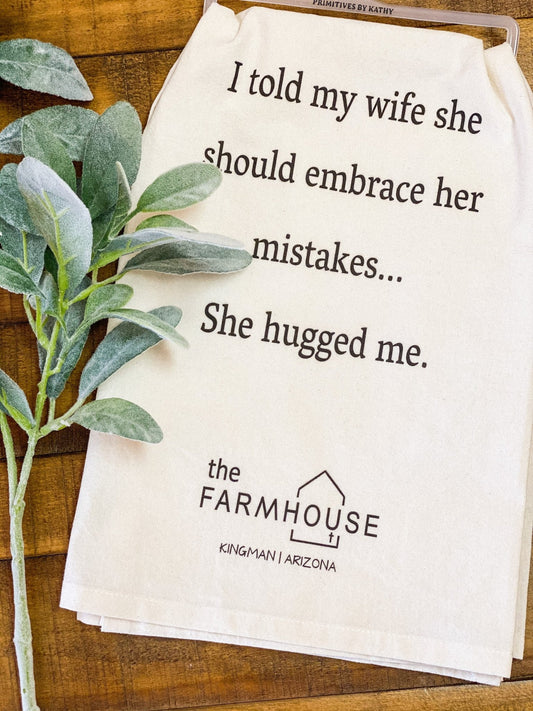 Wife's Mistakes Tea Towel - The Farmhouse AZ