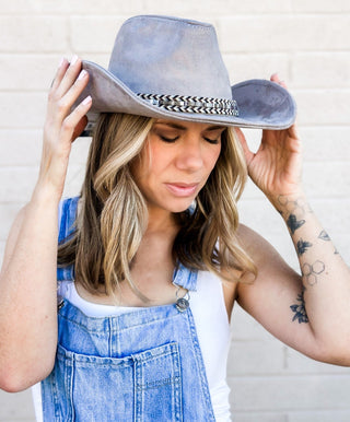 Yuma Western Hat - Gray - The Farmhouse AZ